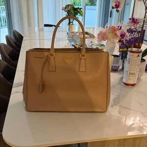 Prada Tan Leather Satchel